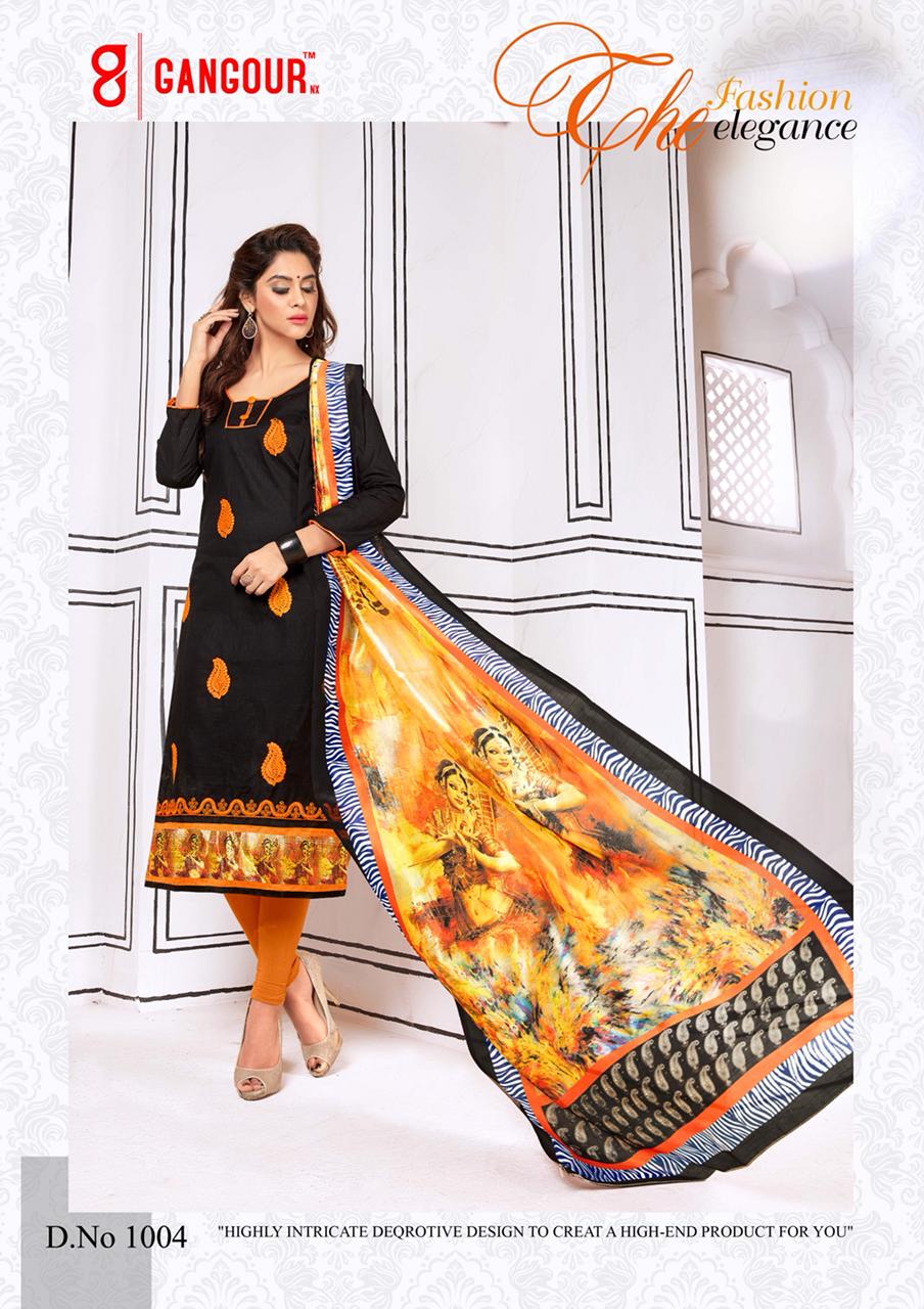Gangour Presents Block buster Slub Cotton Dress Material Collection Gangour Presents Block buster Slub Cotton Dress Material Collection